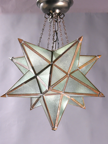 Large Waffle Glass 11-Point Moravian Star